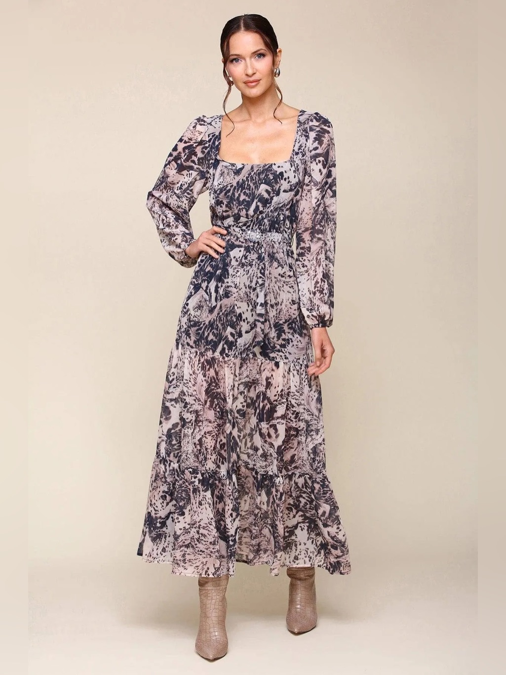 Avec Les Filles Wild Horses Maxi Dress